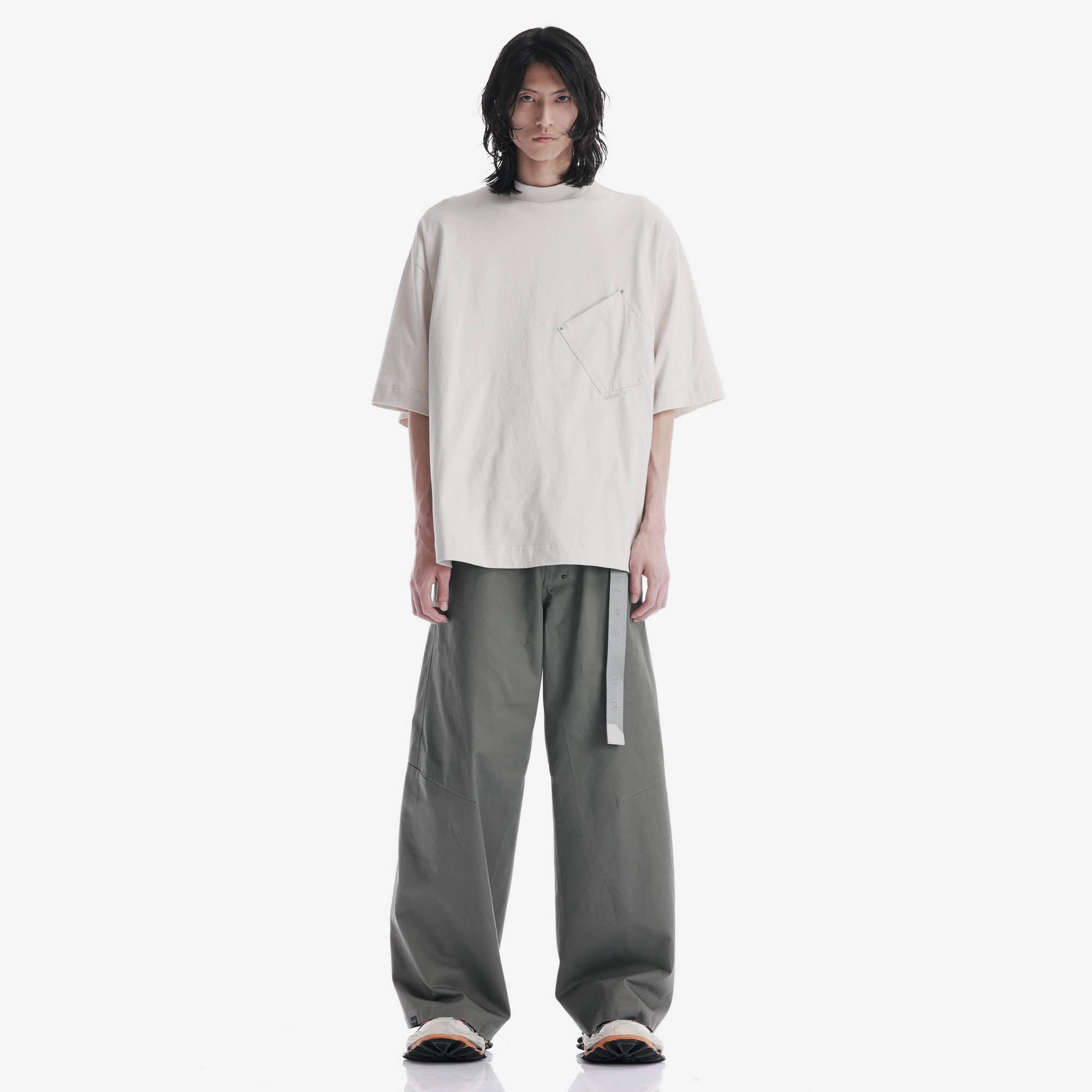 Angled Pocket Oversized T-Shirt Tm124