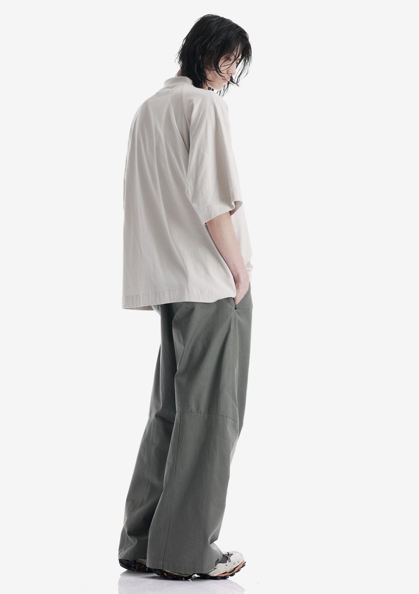 Angled Pocket Oversized T-Shirt Tm124