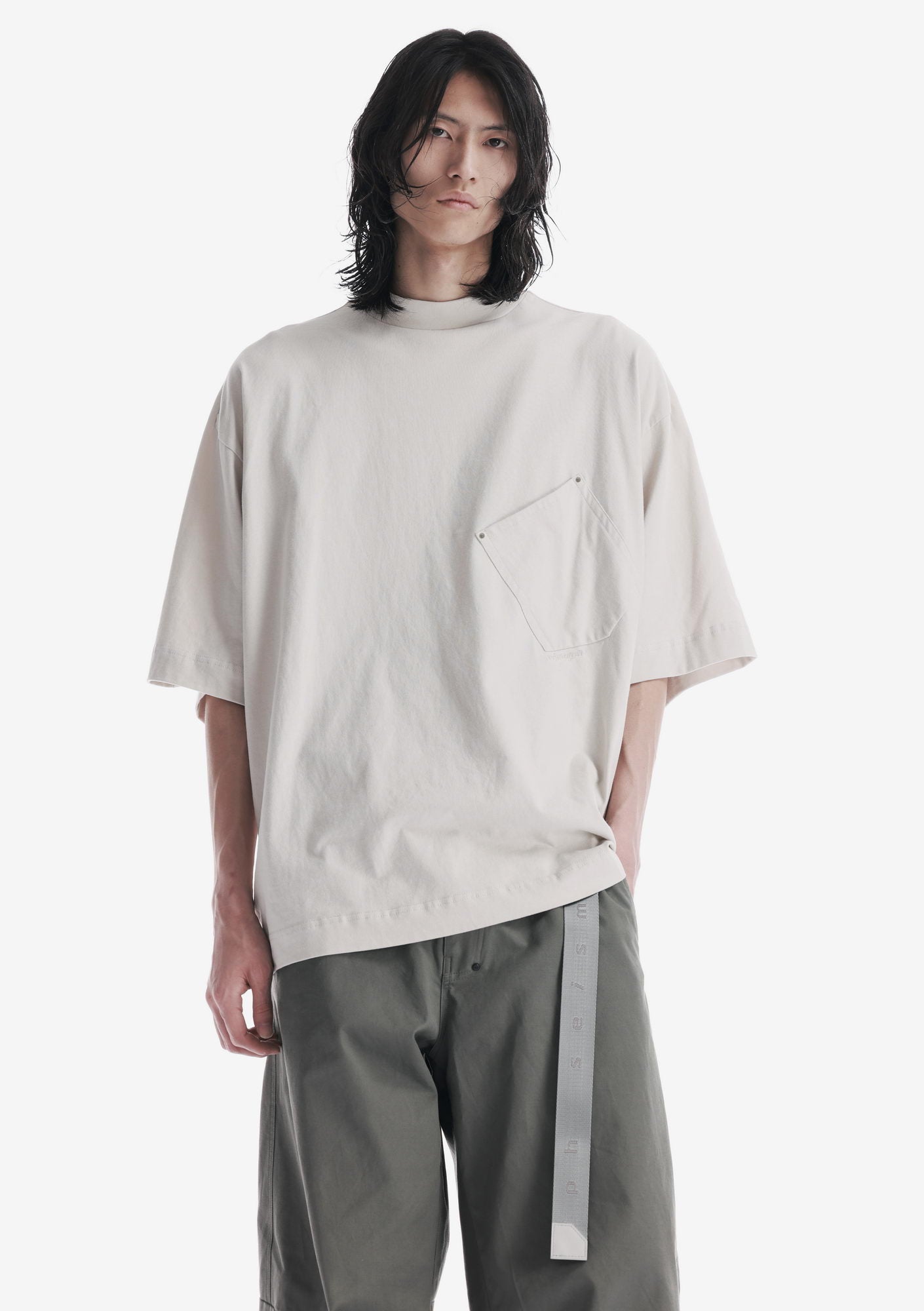 Angled Pocket Oversized T-Shirt Tm124