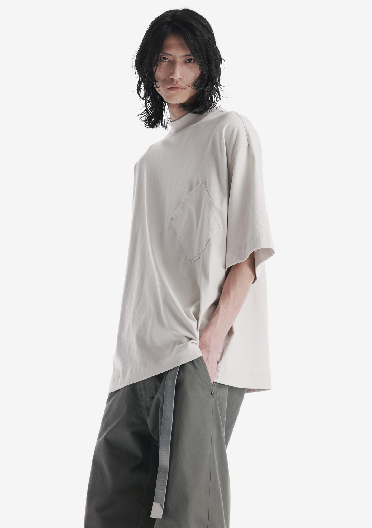Angled Pocket Oversized T-Shirt Tm124