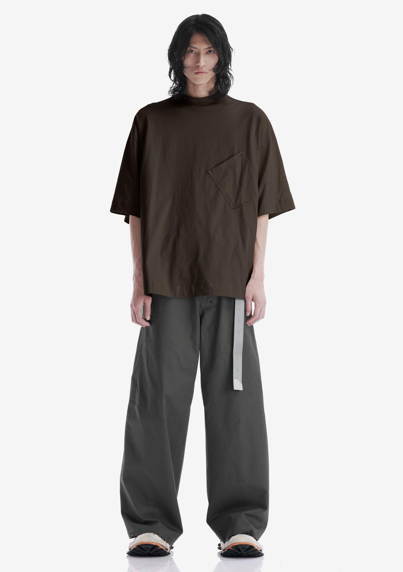 Angled Pocket Oversized T-Shirt Tm124