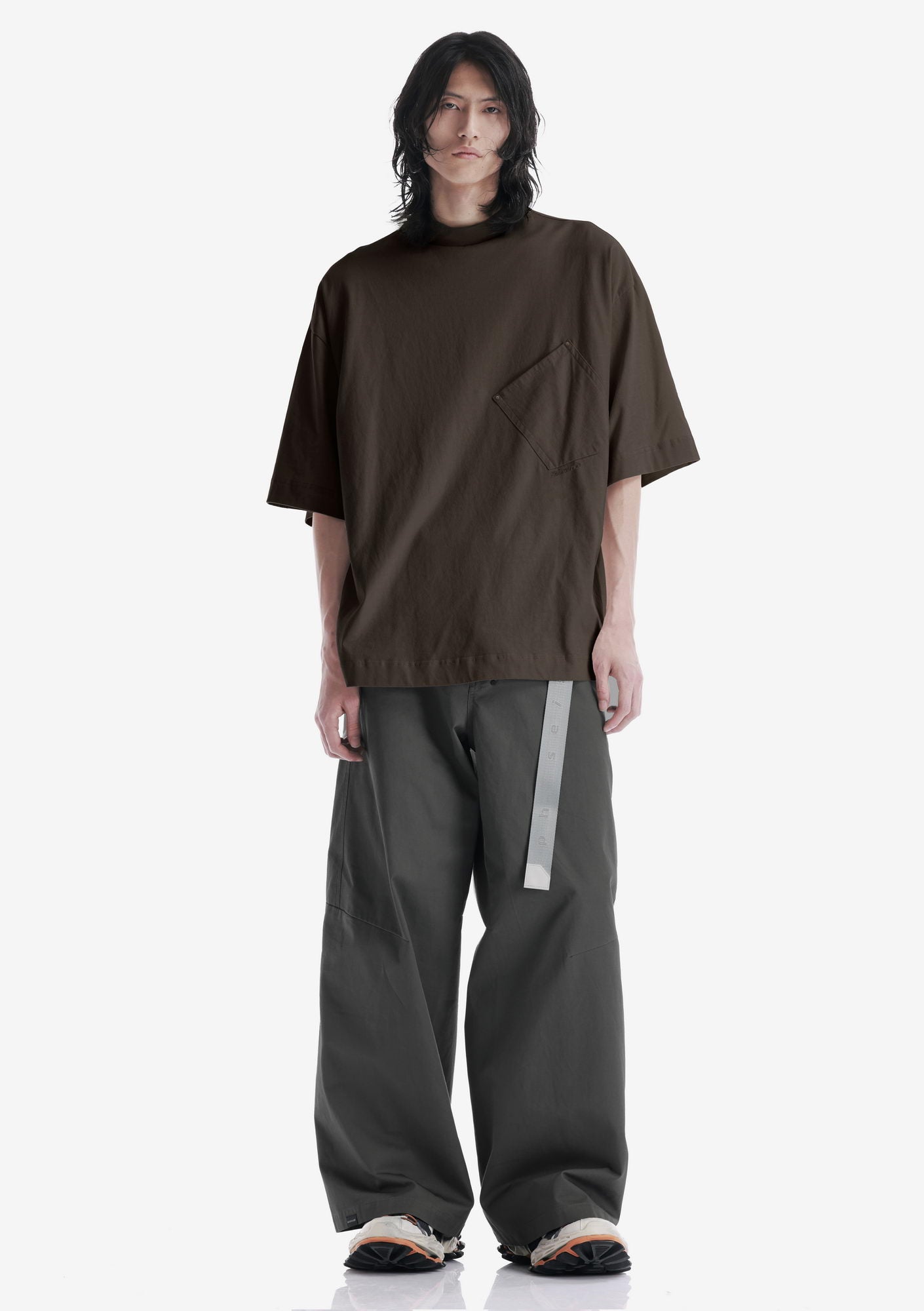 Angled Pocket Oversized T-Shirt Tm124