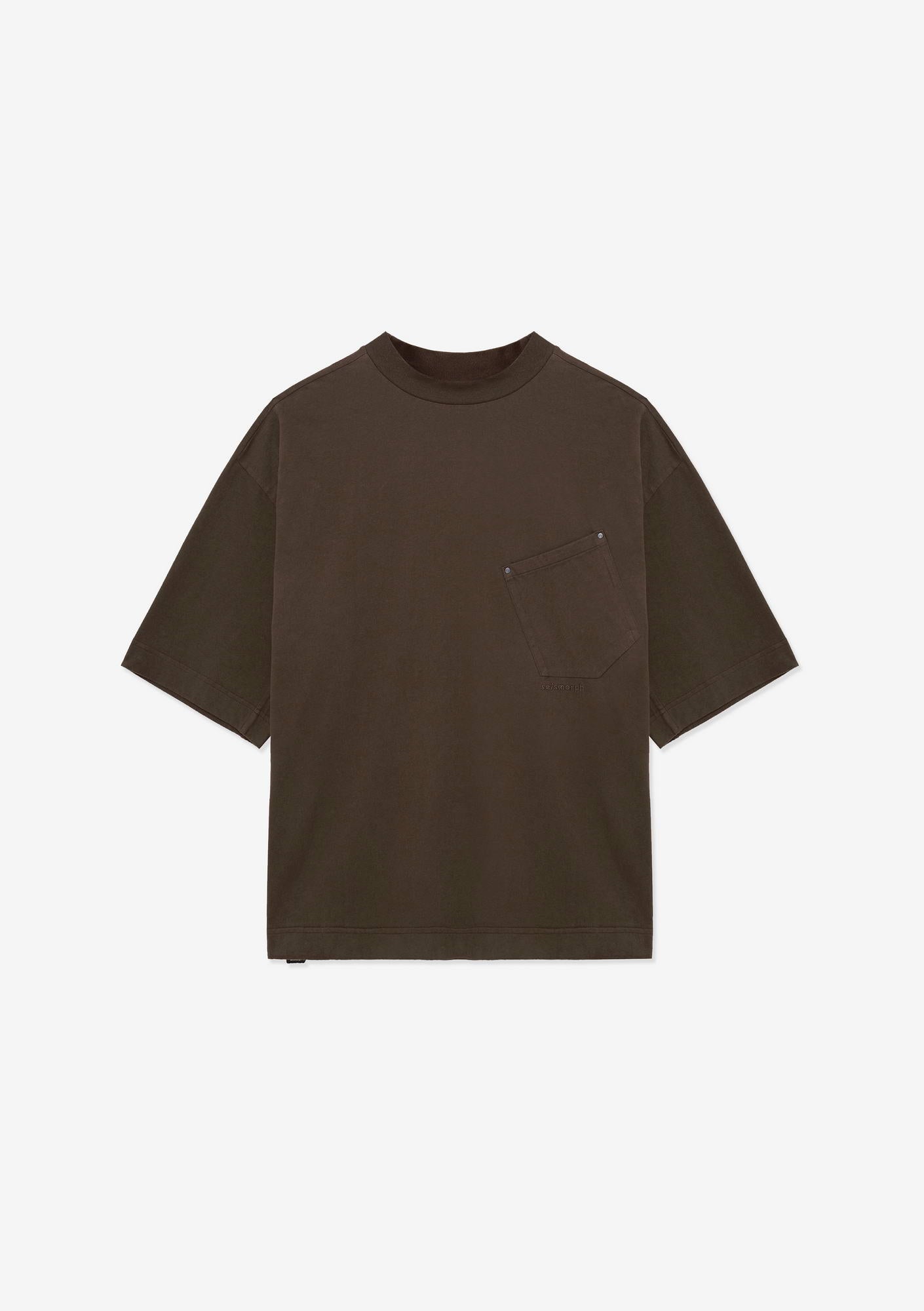 Angled Pocket Oversized T-Shirt Tm124