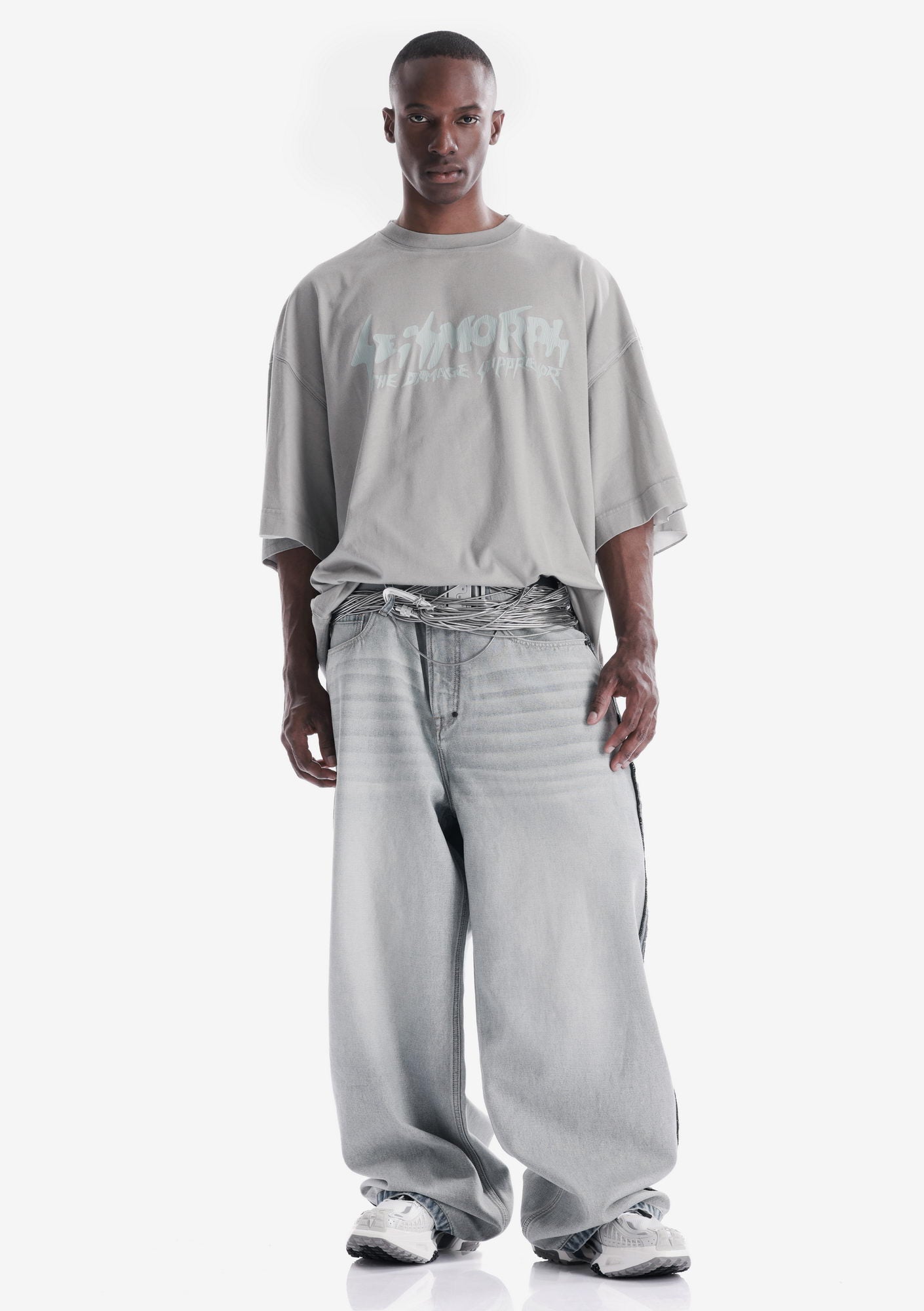 Basic Logo Loose Fit  T-Shirt Tm142