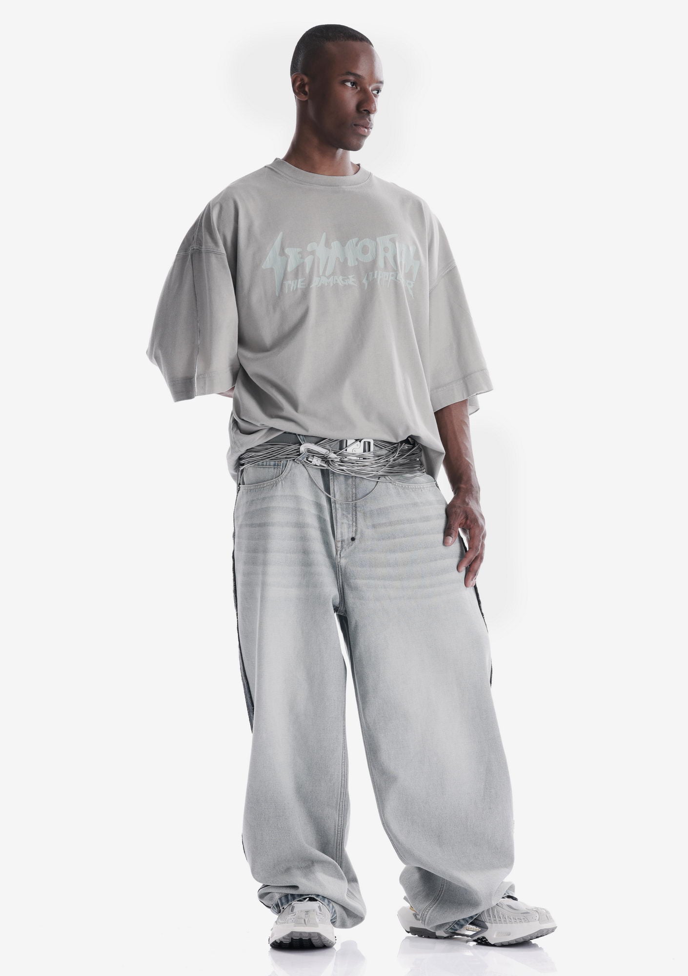 Basic Logo Loose Fit  T-Shirt Tm142