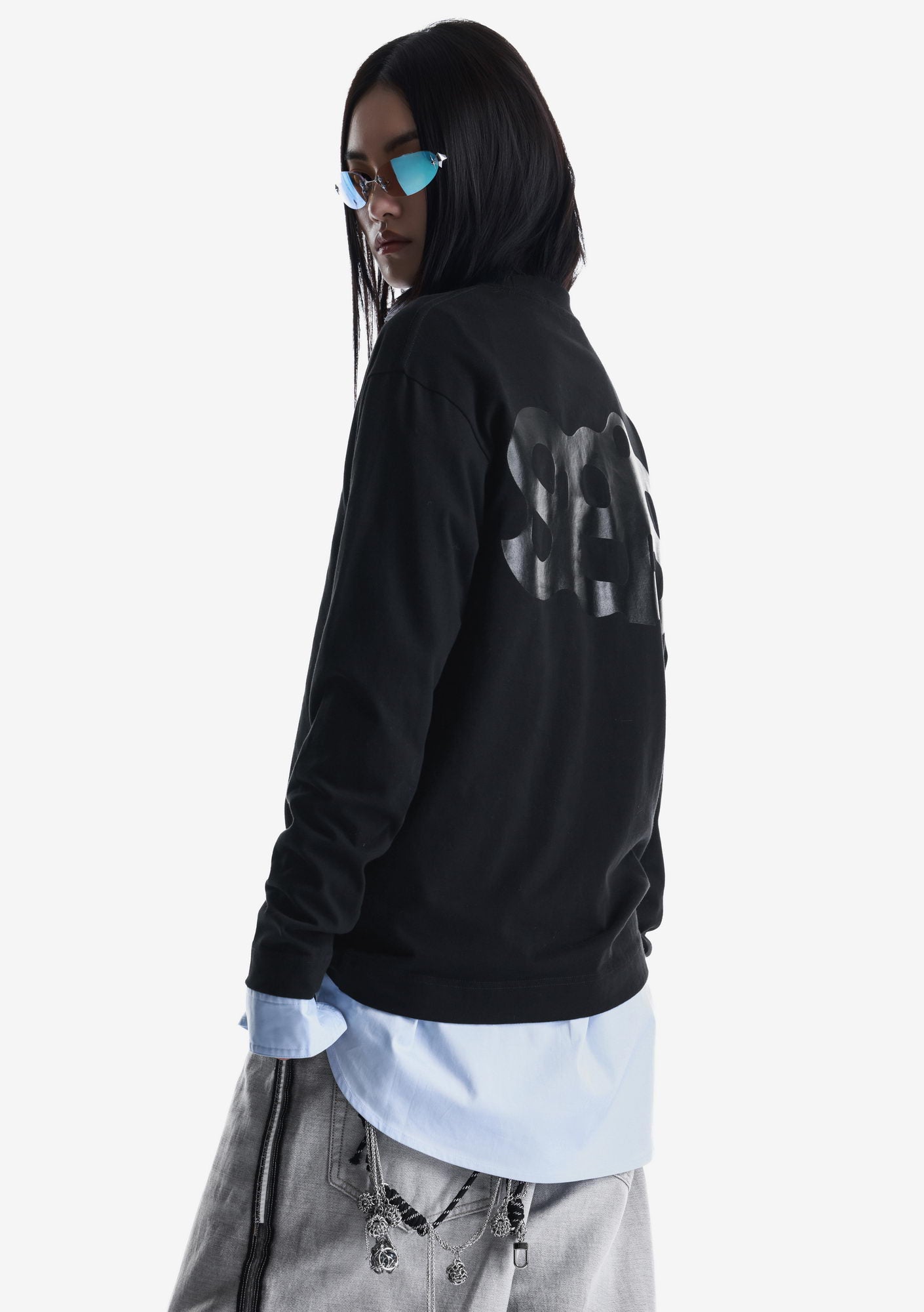 Tonal Logo Longsleeve T-Shirt Tu125